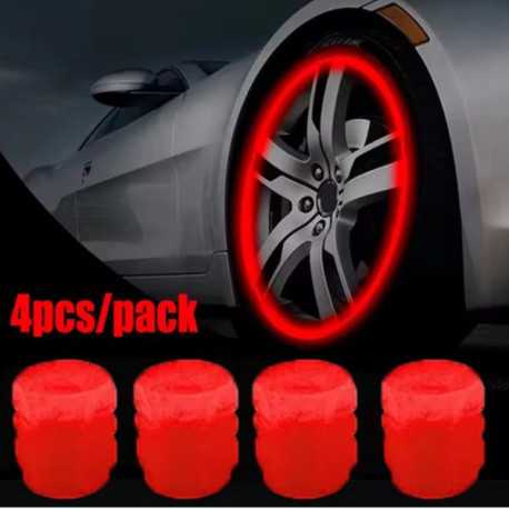 Set de 4 capace iluminate pentru supape